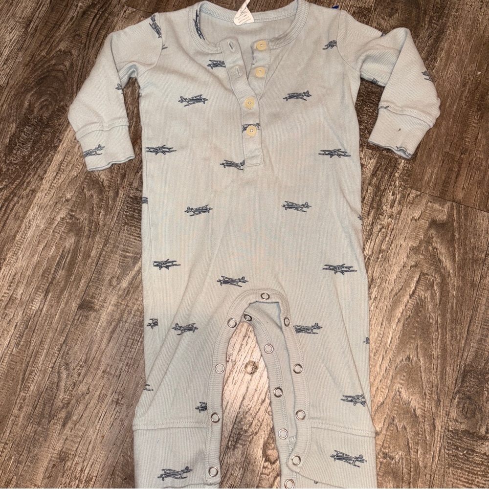 Kate Quinn Blue Bodysuit with Long Sleeves and Zipper Closure